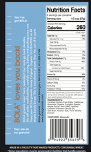 Load image into Gallery viewer, Nutrition Facts panel for BOLA granola Barely Sweet Gluten-Free
