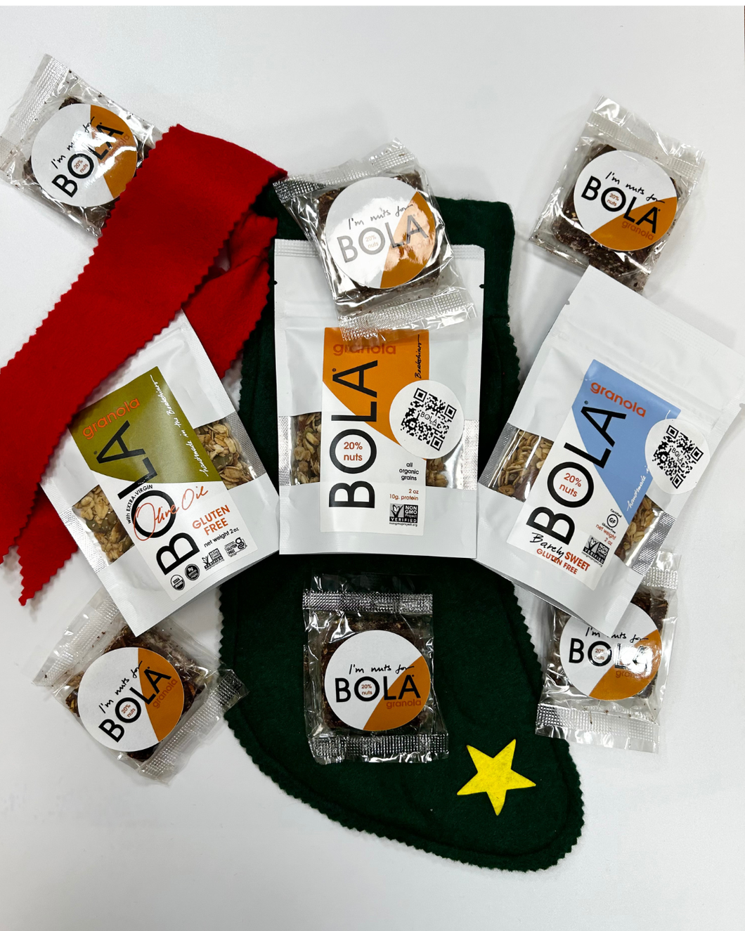 BOLA granola Holiday Stocking Gift